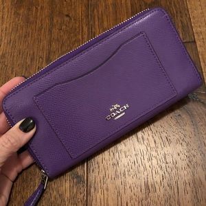 Vibrant Purple COACH wallet